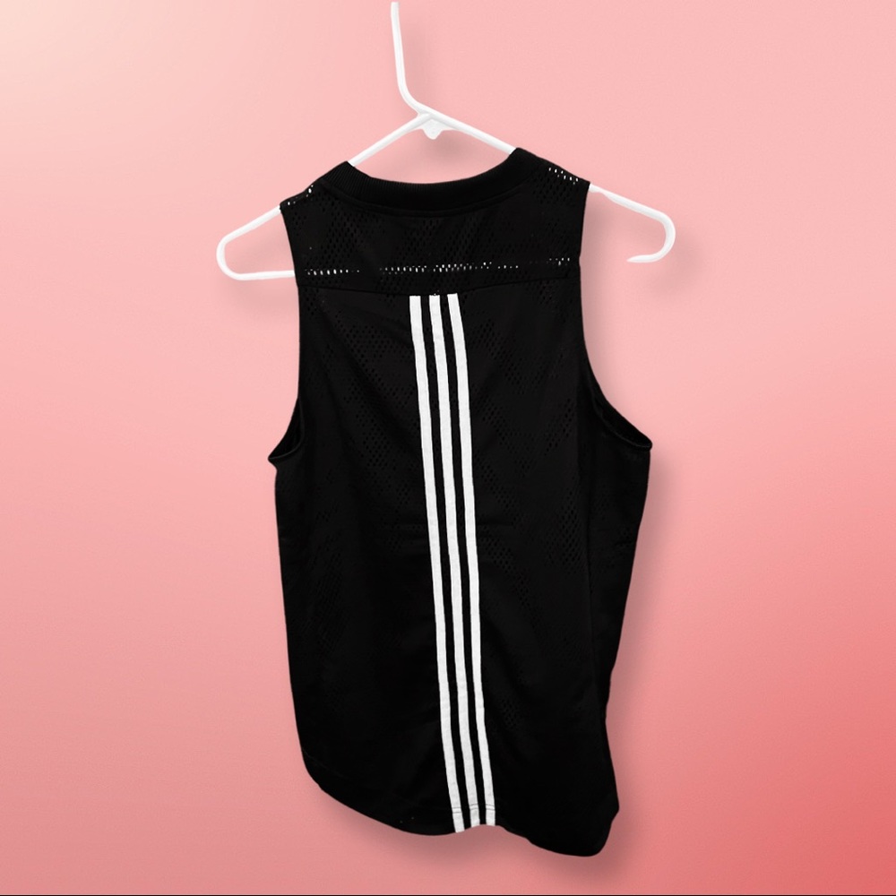 Adidas Black Mesh Athletic Tank Top Womens Small